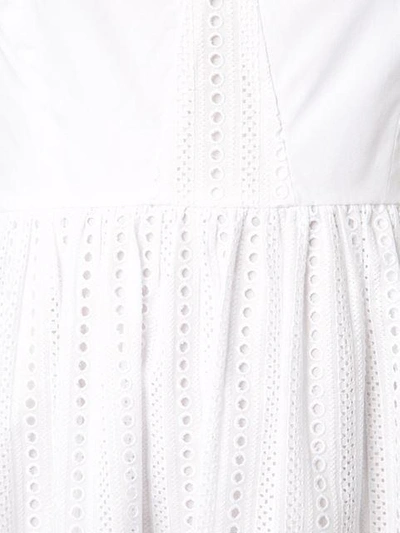 Shop Thakoon Flared Embroidered Dress - White