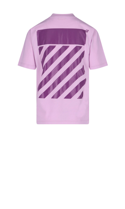 Shop Off-white Women's Pink Cotton T-shirt