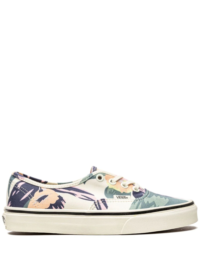 Vans Graphic-print Authentic Sneakers In White