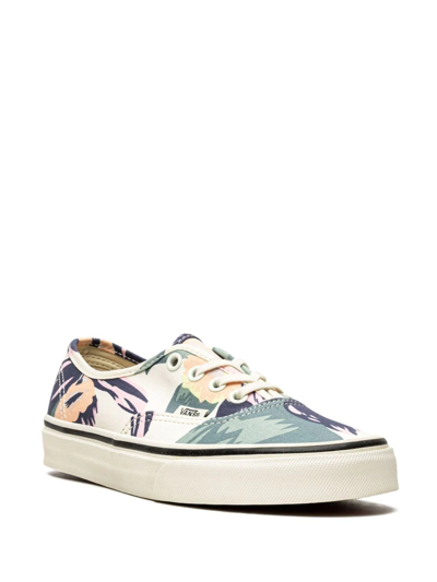 Vans Graphic-print Authentic Sneakers In White