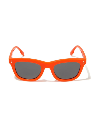 Burberry Kids Bio acetate Square frame Sunglasses In Orange