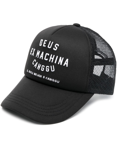 Peru doneren Appal Deus Ex Machina Canggu Address Trucker Cap In Black | ModeSens