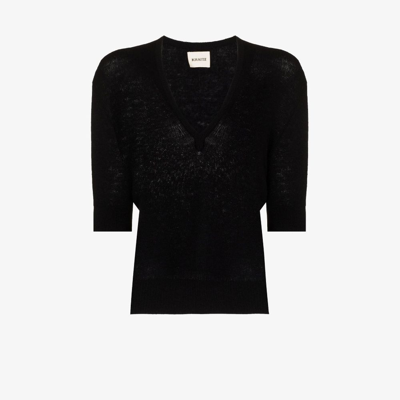 Shop Khaite Black The Sierra Cashmere Sweater
