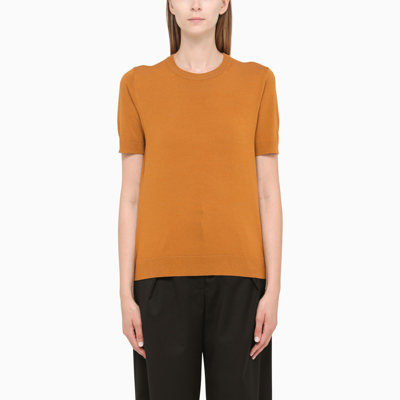 Shop 's Max Mara Yellow Ochre Crew Neck T-shirt