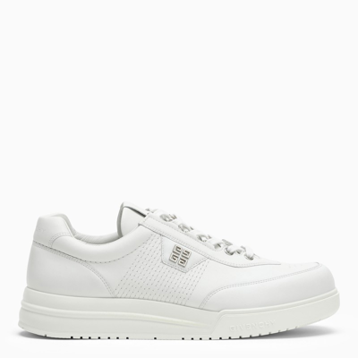 Shop Givenchy White G4 Leather Sneakers
