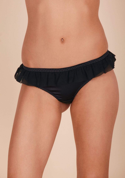 Gilda & Pearl Bardot Thong Black