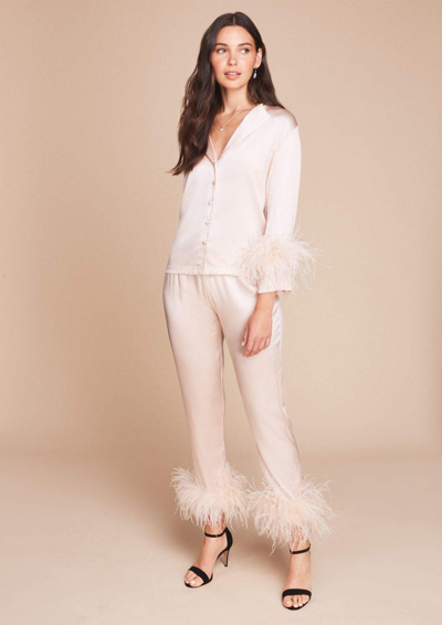 Gilda & Pearl Camille Feather Trim Trouser