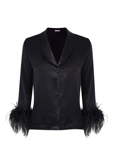 Shop Gilda & Pearl Esmé Feather Trim Jacket
