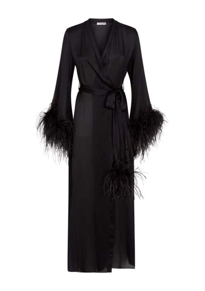 Gilda & Pearl Black Long Robe