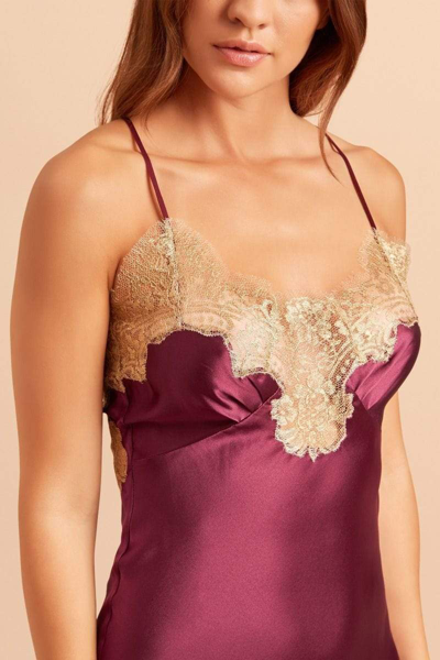 Gilda & Pearl Gina Short Silk And Lace Slip