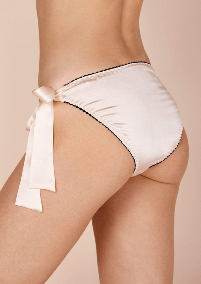 Shop Gilda & Pearl Harlow Gold Lace Tie-side Knicker