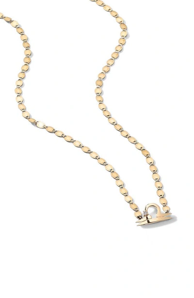 Shop Lana Jewelry Solo Scorpio Pendant Necklace In Yellow/ Libra