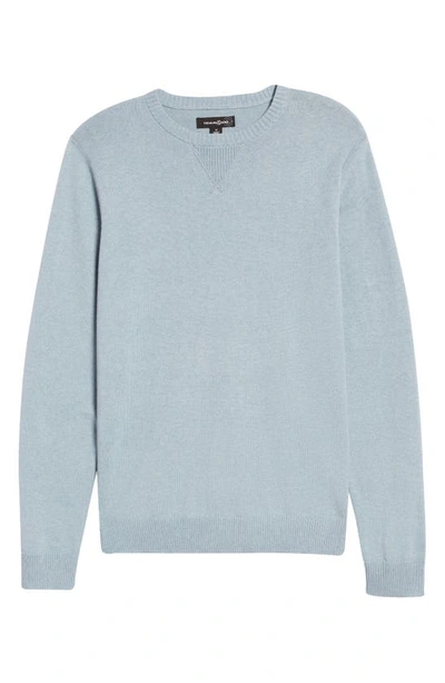 Shop Treasure & Bond Cotton & Cashmere Crew Sweater In Blue Smoke