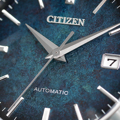 Pre-owned Citizen Collection Nb1060-12l Blue Lacquer Dial Mechanical Automatic Men Watch