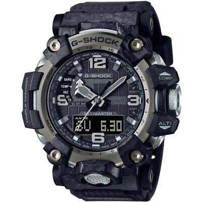 Pre-owned Casio G-shock Gwg-2000-1a1jf Black Gray Carbon Mudmaster Men's Watch In Box