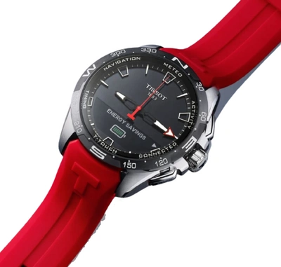 Pre-owned Tissot T-touch Connect Solar Watch Touch Collection T1214204705101