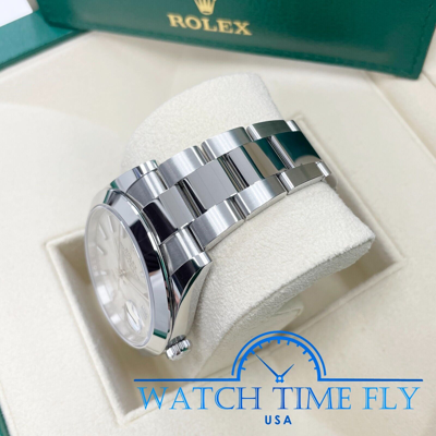 Pre-owned Rolex 126300 Datejust 41mm Oyster Silver Index Stainless Steel Oyster Band