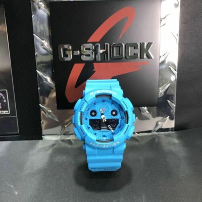 Pre-owned Casio Ga-100rs-2a  G-shock Rock Music Concept Analog Digital Men's Watch