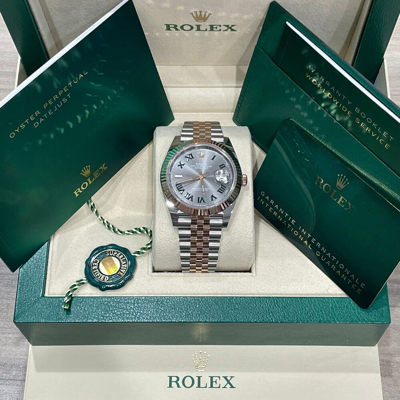 Pre-owned Rolex Datejust 41 Wimbledon Steel & Gold Jubilee 126331 Complete 2022