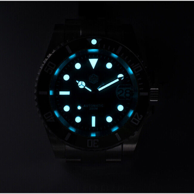 Pre-owned San Martin Dive Watch Men,mens Luxury Watches 200m Waterproof Sport Wristwatch