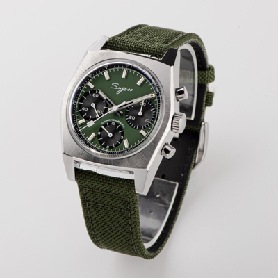 Pre-owned Sugess S419gs Swan Neck X Domed Sapphire Chrono Mechanical Watch Seagull 1963