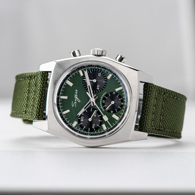 Pre-owned Sugess S419gs Swan Neck X Domed Sapphire Chrono Mechanical Watch Seagull 1963