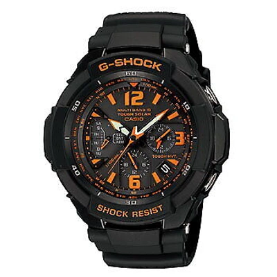 Pre-owned Casio G-shock Gravitymaster Gw-3000b-1ajf Black Orange Men's Watch In Box