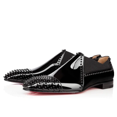 Christian Louboutin David The Great Flat  Black Patent Leather - Men Shoes -