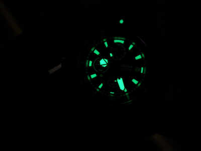 Pre-owned Citizen Promaster Aqualand Green Dive Watch Bj2168-01e Ships Today