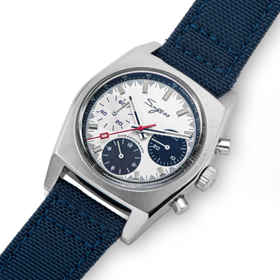 Pre-owned Sugess S419gsb Swan Neck X Domed Sapphire Chrono Mechanical Watch Seagull 1963