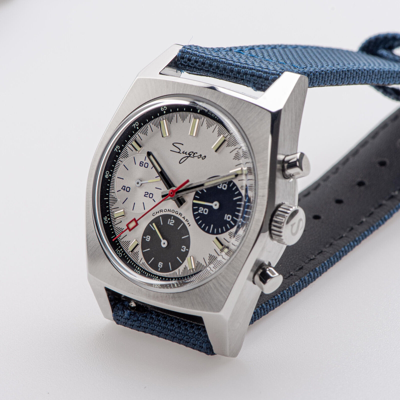 Pre-owned Sugess S419gsb Swan Neck X Domed Sapphire Chrono Mechanical Watch Seagull 1963