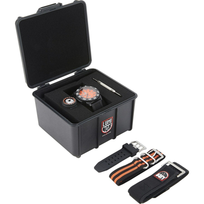 Pre-owned Luminox Navy Seal Colormark Scott Cassell Navy Seal Diver's Watch - Xs.3059.sef