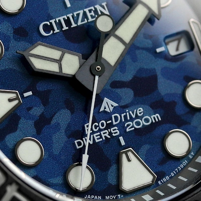Pre-owned Citizen Promaster Bn0227-09l Men's Dive Titanium Eco Drive Sports Watch