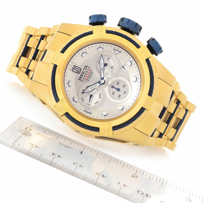 Pre-owned Invicta 14426  Reserve Mens 51mm Jt Bolt Zeus Ed Quartz Chrono Bracelet Watch