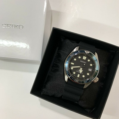 Pre-owned Seiko Spb079j1 Prospex Diver Automatic Black Rubber Strap Japan Made Watch