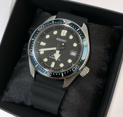 Pre-owned Seiko Spb079j1 Prospex Diver Automatic Black Rubber Strap Japan Made Watch