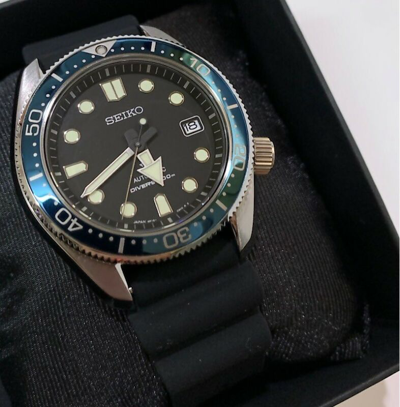 Pre-owned Seiko Spb079j1 Prospex Diver Automatic Black Rubber Strap Japan Made Watch
