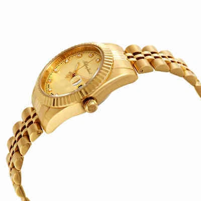 Pre-owned Mathey-tissot Mathey Iii Quartz Crystal Gold Dial Ladies Watch D810pdi