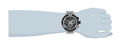 Pre-owned Invicta 30541  Herc Quartz Chronograph Men 53mm Case Black Dial Ss Bracelet Watch