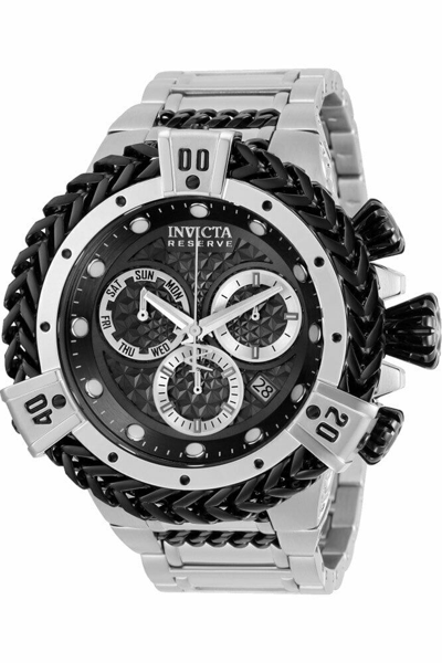 Pre-owned Invicta 30541  Herc Quartz Chronograph Men 53mm Case Black Dial Ss Bracelet Watch