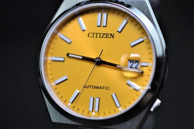 Pre-owned Citizen Automatic Sapphire Glass Mens Watch Nj0150-81z