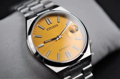 Pre-owned Citizen Automatic Sapphire Glass Mens Watch Nj0150-81z