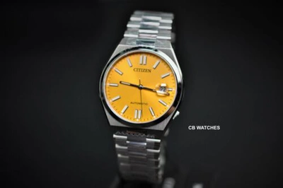Pre-owned Citizen Automatic Sapphire Glass Mens Watch Nj0150-81z