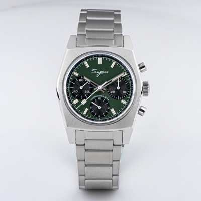 Pre-owned Sugess S419gss Swan Neck X Domed Sapphire Chrono Mechanical Watch Seagull 1963