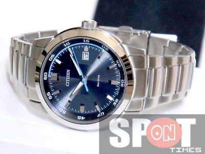 Pre-owned Citizen Eco Drive Stainless Steel Men's Watch Bm7140-54l