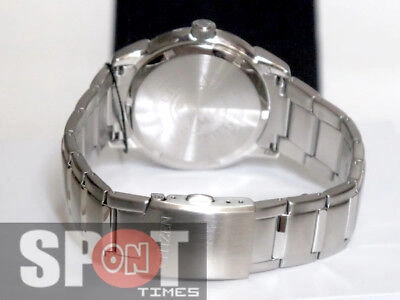 Pre-owned Citizen Eco Drive Stainless Steel Men's Watch Bm7140-54l