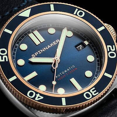 Pre-owned Spinnaker Hull Automatic Officer Blue