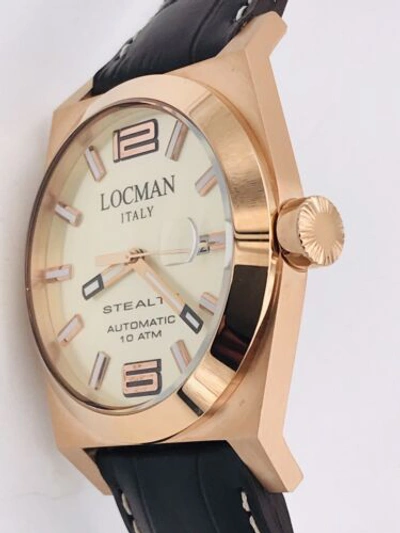 Pre-owned Locman Watch  Stealth Automatic 205prrp/585 1 21/32in Skin On Sale