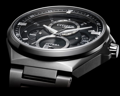 Pre-owned Citizen Brand-new  Attesa Triple Calendar Bu0060-68e Titanium Solar Men's Watch