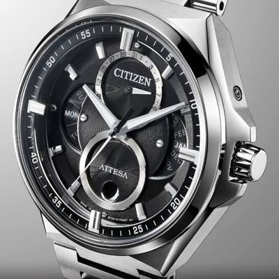 Pre-owned Citizen Brand-new  Attesa Triple Calendar Bu0060-68e Titanium Solar Men's Watch